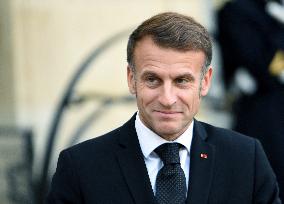 Macron Welcomes President Of The Council Of The Togolese Republic Faure Gnassingbe - Paris