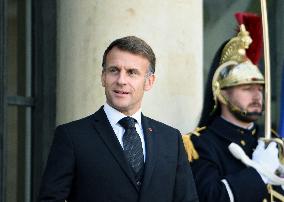 Macron Welcomes President Republic Of Liberia Joseph Boakai - Paris