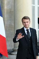 Macron Welcomes President Republic Of Liberia Joseph Boakai - Paris