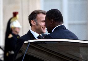 Macron Welcomes President Of The Democratic Republic Of Congo Felix Tshisekedi - Paris