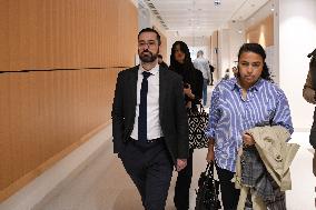 David Guiraud Arriving To His Trial - Paris
