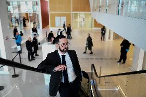 David Guiraud Arriving To His Trial - Paris