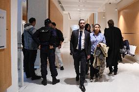 David Guiraud Arriving To His Trial - Paris