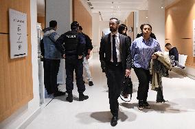David Guiraud Arriving To His Trial - Paris
