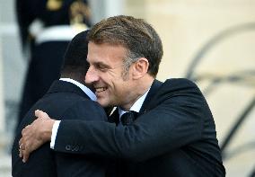 Macron Welcomes President Of The Council Of The Togolese Republic Faure Gnassingbe - Paris