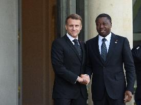 Macron Welcomes President Of The Democratic Republic Of Congo Felix Tshisekedi - Paris
