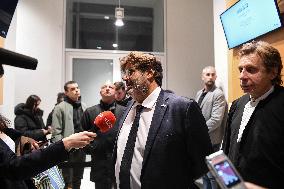 Meyer Habib At His Trial Against David Guiraud - Paris
