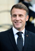 Macron Welcomes President Of The Council Of The Togolese Republic Faure Gnassingbe - Paris