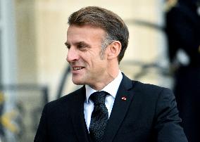 Macron Welcomes President Of The Council Of The Togolese Republic Faure Gnassingbe - Paris