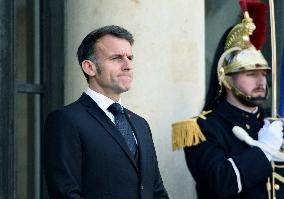 Macron Welcomes President Republic Of Liberia Joseph Boakai - Paris