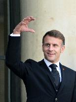 Macron Welcomes President Republic Of Liberia Joseph Boakai - Paris