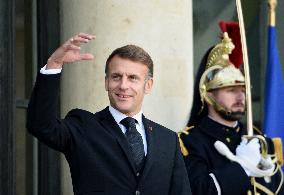 Macron Welcomes President Republic Of Liberia Joseph Boakai - Paris