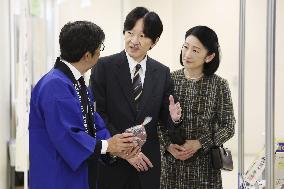 Crown prince visits food festival in Tokyo