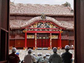 Reconstruction of Shuri Castle in Okinawa