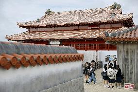 Reconstruction of Shuri Castle in Okinawa
