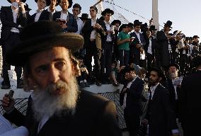 Protest over military conscription in Jerusalem