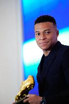 Kylian Mbappe Receives Golden Boot Award - Madrid