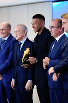 Kylian Mbappe Receives Golden Boot Award - Madrid
