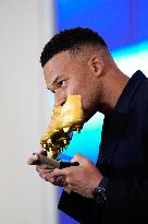 Kylian Mbappe Receives Golden Boot Award - Madrid