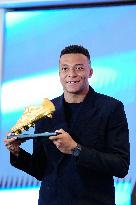Kylian Mbappe Receives Golden Boot Award - Madrid