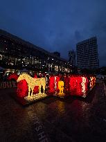 Lanterns in Shape of Terracotta Warriors - Perth