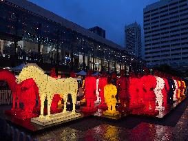 Lanterns in Shape of Terracotta Warriors - Perth