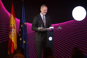 King Felipe attends the first Ibero-American Future Congress - Madrid