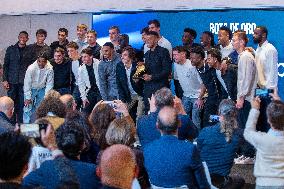 Kylian Mbappe Receives Golden Boot Award - Madrid