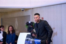 Kylian Mbappe Receives Golden Boot Award - Madrid