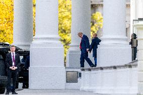 President Trump the White House for a weekend in Florida.