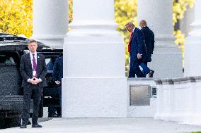 President Trump the White House for a weekend in Florida.