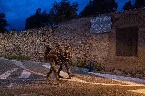Military Exercise in The Little Town of Calvi - Corsica