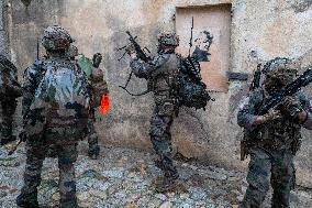 Military Exercise in The Little Town of Calvi - Corsica