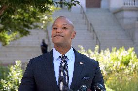 Maryland Governor Wes Moore Holds A Press Conference - MD
