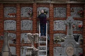 All Saints Day at the Almudena Cemetery - Spain