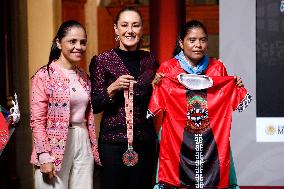 President Claudia Sheinbaum Holds Briefing - Mexico City