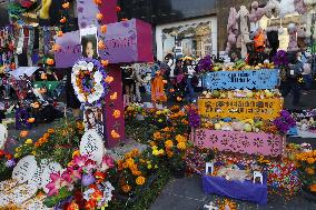 Relatives Demand Justice For The Feminicide Victims - Mexico City