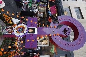 Relatives Demand Justice For The Feminicide Victims - Mexico City