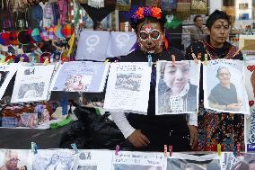 Relatives Demand Justice For The Feminicide Victims - Mexico City