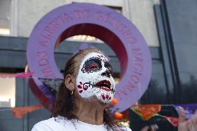 Relatives Demand Justice For The Feminicide Victims - Mexico City