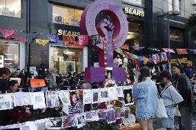 Relatives Demand Justice For The Feminicide Victims - Mexico City