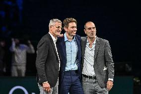 Farewell ceremony for Nicolas Mahut at Rolex Paris Masters 2025 in Paris FA