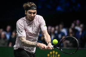 Felix Auger-Aliassime vs Alexander Bublik at Rolex Paris Masters 2025 in Paris FA