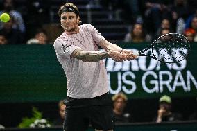 Felix Auger-Aliassime vs Alexander Bublik at Rolex Paris Masters 2025 in Paris FA