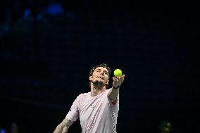 Felix Auger-Aliassime vs Alexander Bublik at Rolex Paris Masters 2025 in Paris FA