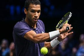 Felix Auger-Aliassime vs Alexander Bublik at Rolex Paris Masters 2025 in Paris FA