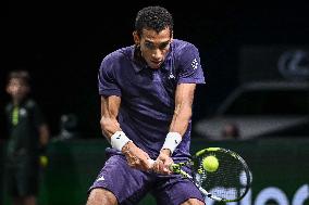 Felix Auger-Aliassime vs Alexander Bublik at Rolex Paris Masters 2025 in Paris FA