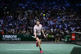 Felix Auger-Aliassime vs Alexander Bublik at Rolex Paris Masters 2025 in Paris FA