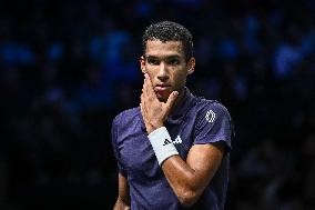 Felix Auger-Aliassime vs Alexander Bublik at Rolex Paris Masters 2025 in Paris FA