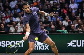 Felix Auger-Aliassime vs Alexander Bublik at Rolex Paris Masters 2025 in Paris FA